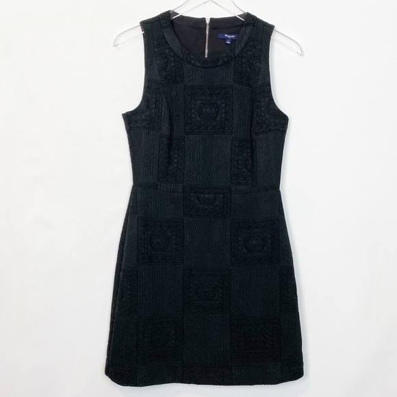 Madewell Textured Afternoon Jacquard Flared Dress - Picture 4 of 12